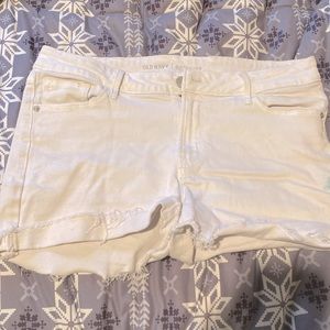 White Old Navy Jean Shorts